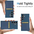 thumbnail image 6 of Samsung Galaxy S24 Ultra with Card Holder - Wallet Phone Case Galaxy S24 Ultra Hold 1-2 Cards for Women Men - Protective Soft Silicone Card Case for Samsung Galaxy S24 Ultra Blue, 6 of 15