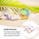 thumbnail image 3 of Sonducket Gafas de protección solar Rendimiento a juego Fiesta al aire libre Espectáculos Decoraciones encantadoras Festival Gafas de sol Vacaciones Lentes Rosa transparente Lente de colofonia Sonducket AP010692-02, 3 of 6