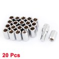 thumbnail image 2 of Unique Bargains 20 Pcs 12 x 1.5mm Hexagonal Lock Wheel Lug Nuts Silver Tone w Hex Key, 2 of 2