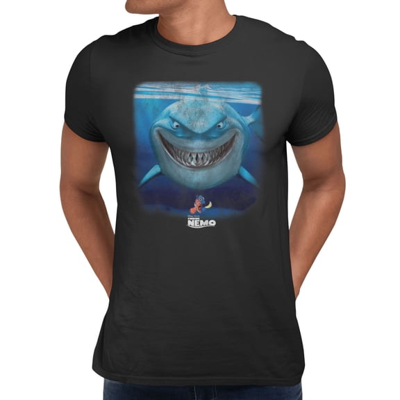 Disney Pixar Finding Nemo Bruce Grin Men's T Shirt (Black, S-XXXL)