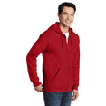 thumbnail image 2 of Gildan Heavy Blend Zip Up Hoodie, Midweight Hoodie, Fleece Hooded Sweatshirt, Red, 2XL, 2 of 5
