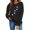 Black, variant on Feancey Women's Oversized Crewneck Sweatshirt Cute Love Heart Dog Paw Print Pullover Tops Loose Fit Long Sleeve Fleece Lined Sweatshirts Hot Pink L