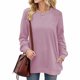 thumbnail image 2 of Gibobby Sudadera oversize mujer Sudaderas de Halloween para mujer de gran tamaño camisetas de otoño y día festivo con cuello redondo(Rosa,XG), 2 of 5