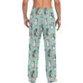 thumbnail image 4 of FREEAMG Skating Penguin Pajama Pants for Men, Men's Separate Bottoms, Pure Cotton Comfortable Lounge Pants（301）, 4 of 7
