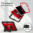 thumbnail image 2 of Case For iPad (A16) 11th 10th Generation 11 inch 10.9 inch (2025/2022) Shockproof Heavy Duty Stand Cover with Built-in Stand & Pencil Holder & Shoulder Strap, 2 of 8