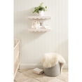 thumbnail image 2 of Kate and Laurel Maida Modern Decorative Wavy Wall Floating Shelves, Set of 2, 24 x 8, Pink, Functional Scalloped Kitchen and Bathroom Shelves for Above Toilet or Cute Dorm Room Bookshelves, 2 of 9
