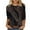 Black-Shirts, variant on Jsaierl 3/4 Sleeve Womens Tops Summer Round Neck Shirts Trendy Graphic Ladies Blouses Work Cotton Tunic Top S-3XL