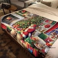 thumbnail image 3 of Manta cálida de Navidad para adultos y niños, manta de sofá para decoración de dormitorio y sala de estar, regalo de invierno, Dropship, 3 of 4