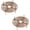 Brown, variant on 2Pack Plant Pot Grid, Cuttable Flower Pot Soil Cover Protectors with Deep Stakes, Dogs, Cats Digging Stopper, Plant Grid Pot Cover, 30cm/11.8in Diameter