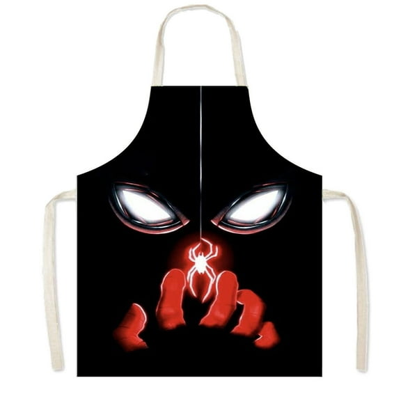 Spider-man Chef Aprons Adjustable, BBQ Waterproof & Oil-Proof Aprons  Cute Gifts  75x65cm