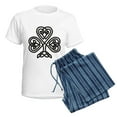 thumbnail image 5 of CafePress - Celtic Shamrock Women's Light Pajamas - Women's Short Sleeve Print T-Shirt and Pants Light Cotton Pajama Set, 5 of 7