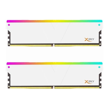 V-COLOR Manta XSky DDR5 32GB (2x16GB) 6000MHz CL30 SK Hynix IC RGB Gaming Desktop Memory Module White, for AMD EXPO TMXSAL1660830WWK