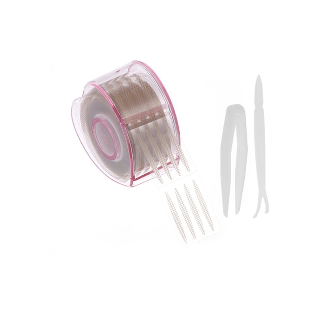 Unique Bargains 1 Set Natural Mesh Double Eyelid Tape for Dating Shopping Skin Color Synthetic Fiber