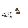 thumbnail image 1 of Reloj de pared,Reloj de pared Panda Decoración del hogar Lindo Creativo,Estatua vintage,Estatua vintage de resina,figura artesanal,Escultura coleccionable,adorno artesanal de resina para el, 1 of 8
