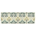 thumbnail image 6 of Yayeee Kitchen Valance Rod Pocket 54" x 18" Living Room Window Curtain, Beige Floral Pattern, 6 of 6