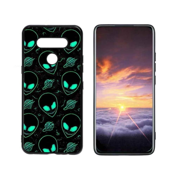 Alien-Horror-78 Phone Case, Degined for LG Q51 Case Men Women, Flexible Silicone Shockproof Case for LG Q51