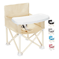 thumbnail image 1 of Periquera Para Bebe Portatil Plegable Silla Comer Ajustable Xtellar beige, 1 of 3