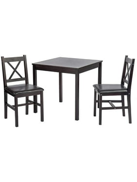 FDW Dining Kitchen Table Dining Set Dining Room Table Set Table And Chair For 2 Person,Brown