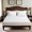 White, variant on Linen Fitted Sheet Size, Easy Fit Breathable Soft Bed Fitted Sheet, Flax, Fits Mattress up to 16" Deep - White,
