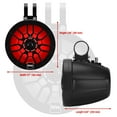 thumbnail image 6 of Boss Audio Systems MPWT60RGB 6.5" 600W Marine ATV UTV Roll Cage Speaker Pods, RGB Illumination, 6 of 14