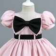thumbnail image 4 of Mercatoo Baby Flower Girl Dress Kids 𝐑uffles P𝐚rty Wedding Dresses Satin Big Bowknot Dress for Kids Girl Birthday P𝐚rty, 4 of 6