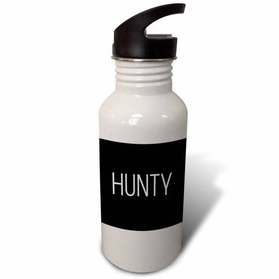 3dRose, Hunty, Flip Straw 21oz Water Bottle