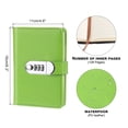 thumbnail image 2 of Unique Bargains A6 Diary with Lock, Journal with Lock Cute Journaling Leather Notebook Journal Diary, Green, 2 of 7