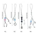 thumbnail image 3 of YongCo Sweet Cool Earphone Notes Star Guitar Hanging Pendant Phone Strap Bag Decoration, 3 of 20