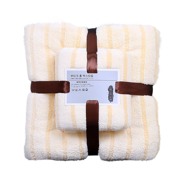 Yhmxh Juego de toallas de baño de algodón de lujo con toallas de algodón suaves y de alta absorción. Incluye 1 toalla de baño de 70 x 140 cm y 1 toalla de mano de 34 x 75 cm.