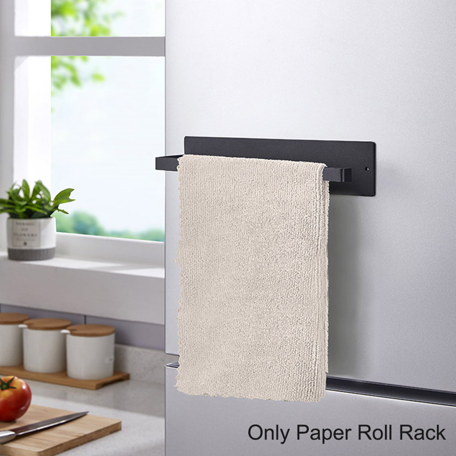PHANCIR Paper Towel Holders Wall Mount Kitchen Paper Holder Under Cabinet  Silver