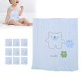 thumbnail image 4 of Circunferencia Abdominal de algodón Circunferencia Abdominal de bebé azul de tamaño pequeño suave elástica transpirable para el hogar al aire libre bebé infantil, 4 of 8