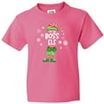 thumbnail image 3 of Inktastic Funny Christmas I'm the Boss Elf with Shoes and Hat Youth T-Shirt, 3 of 5