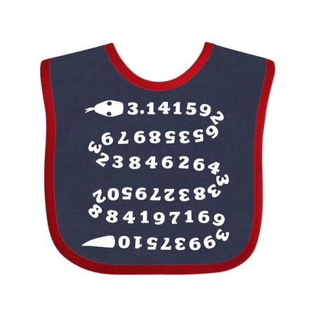 

Inktastic Pi-thon Pi Day Python Pun Snake Gift Baby Boy or Baby Girl Bib