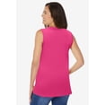 thumbnail image 2 of Woman Within Plus Size Sleeveless Polo Tunic, 2 of 6