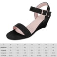 thumbnail image 2 of Sandalias de playa de verano Zapatos de vestir casuales de tacón bajo Punta abierta Cómodo para las mujeres, 2 of 7