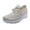 Khaki, variant on GiLiling Women's Wedge Sneakers Breathable Mesh Lace Up Non Slip Lightweight Casual Athletic Shoes for Walking Travel