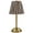 #02Z Style C, variant on Sterling & Noble Home Brown Floral Rechargeable Table Lamp 11.89in, Cordless Dimmable LED Touch Lamp with Pleated Shade
