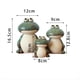 thumbnail image 4 of 3 Piezas Figuras de la Familia de Ranas Estatua de Rana Figura de Rana de Cerámica en Miniatura Adorno de Rana Animal para Estantería Verde, 4 of 5