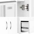 thumbnail image 4 of Aobabo Kitchen Storage Cabinet with 2 Drawers & 2 Doors,Metal Buffet Sideboard Cabinet,White Coffee Bar Cabinet, Entryway Console Cabinet for Living Room, Dining Room, Bathroom, 4 of 8