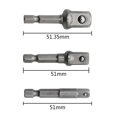 thumbnail image 2 of Adaptador de llave de enchufe eléctrico de broca de destornillador de vástago hexagonal de 3 uds Likrtyny 1de9zg8db5vj6xy1, 2 of 5