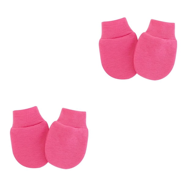 Sonducket Manoplas para bebés Guantes para recién nacidos Estilo clásico Trajes para bebés rosa rojo Type2 NO2