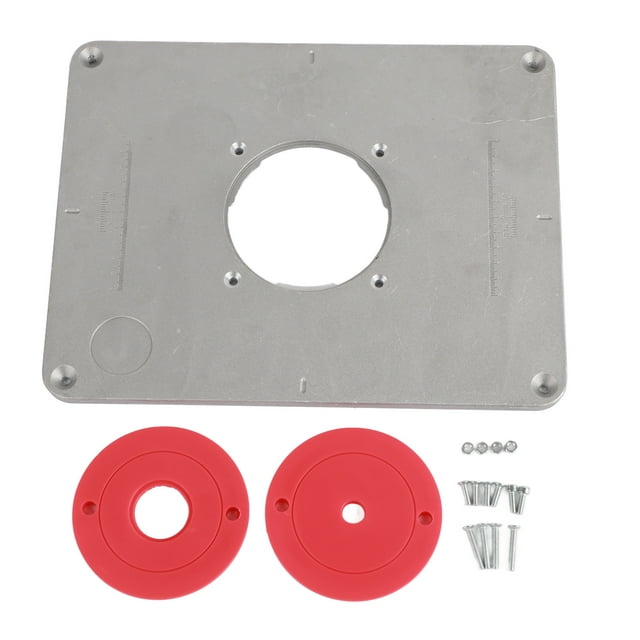 Leylor Router Table Insert Plate -300mm x 235mm x 9.5mm DIY Router Table Insert Plate and Insert ring Woodworking