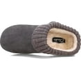 thumbnail image 6 of Clarks  Grey Knitted Collar Winter Clog Rounded Closed Toe Slippers (Grey Holiday, 9), 6 of 6