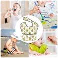 thumbnail image 6 of Bingfone Mess-Proof Baby Bib - Waterproof Bib for Baby Boy or Girl with Food Catcher Pocket, Unisex-Avocado Playing Music, 6 of 6