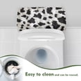 thumbnail image 4 of Renewold Cow Print Toilet Tank Lid Cover for Bathroom Decor, Washable Stretchable Dust Cover for Toilets Tanks, Fits Most Standard Toilets Tanks, Black & White, 4 of 6