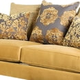 thumbnail image 3 of Benjara Luxurious Loveseat In Enchanting Gold, 3 of 5