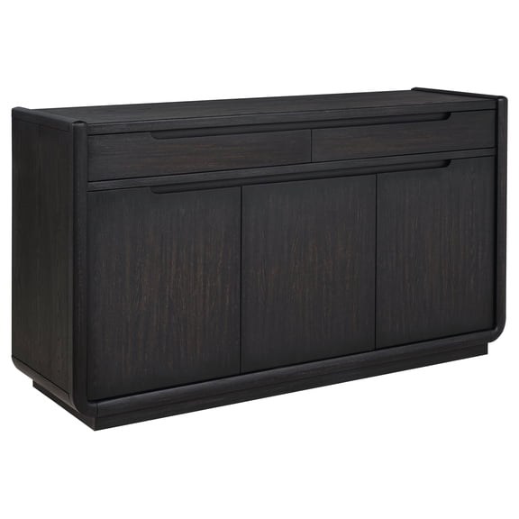 Leandro 2-drawer Dining Sideboard Server Burnished Black