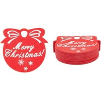 10Pcs Felt Cup Mats Christmas Theme Coasters Snowflake Holiday Coasters Red Heat Resistant Table Placemats Christmas Nonslip Decorations Coasters for Drinks Wine Coffee Cup