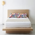 thumbnail image 6 of Yayeee Pillowcase Queen Size Set of 2 Satin Wrinkle Resistant Pillow Case, Blue Colorful Circles, 6 of 7
