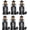 Black, variant on 6 Pack Table Top Torches for Outside (Light Blue), 14 oz | Outdoor Patio Decor Torch, Citronella Torches for Patios, Gardens, Parties and Landscaping, Equipped with A Wick and Cap.